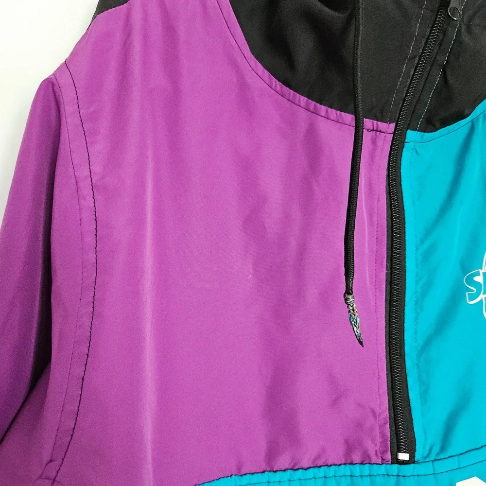 Space Jam Tune Squad Windbreaker Jacket Sz Med- Hoodie Looney Tunes 90s
